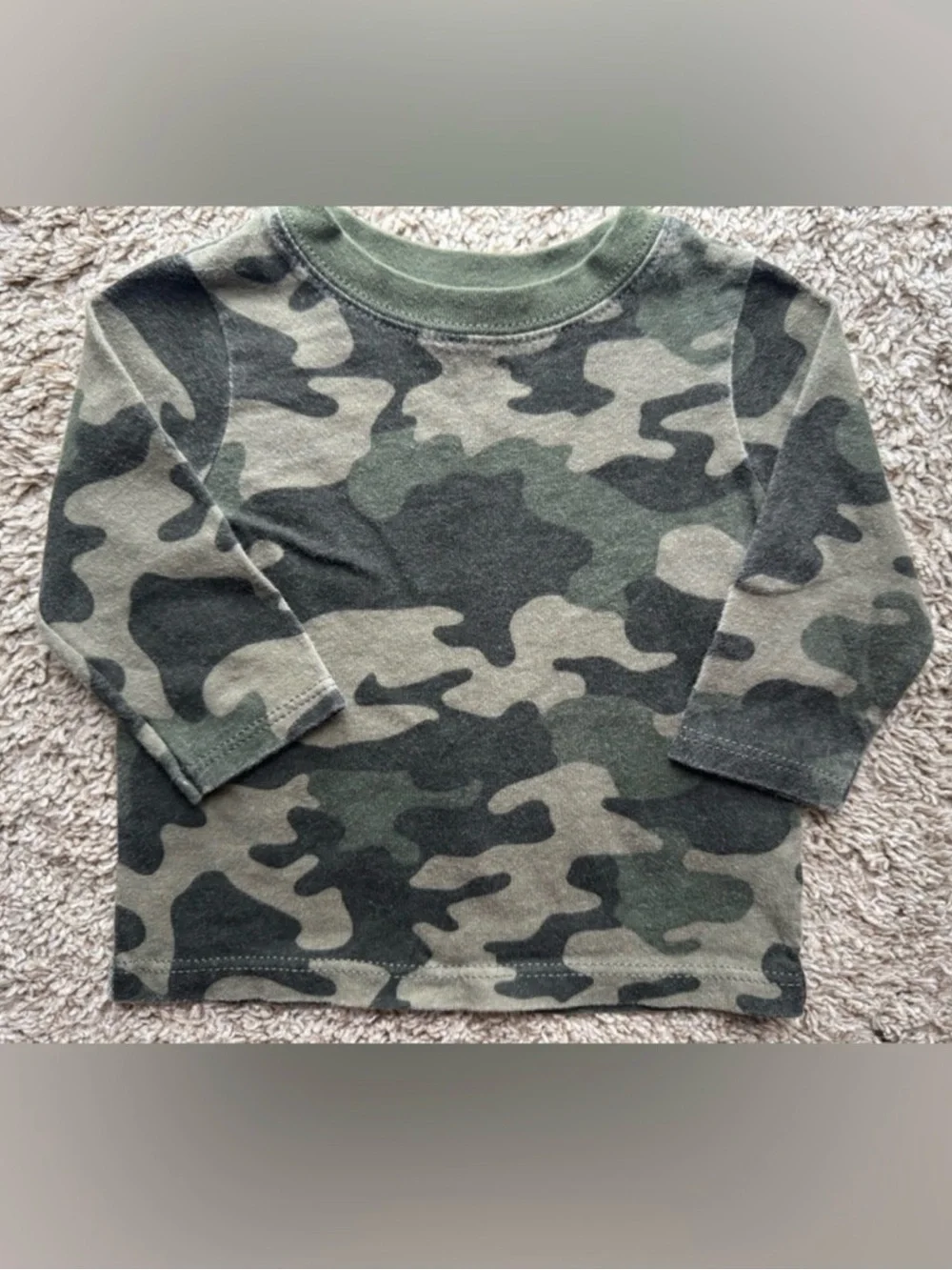 Garanimals Baby Camo Outfit Set 0-3 Months Long Sleeve Shirt & Jogger Pants